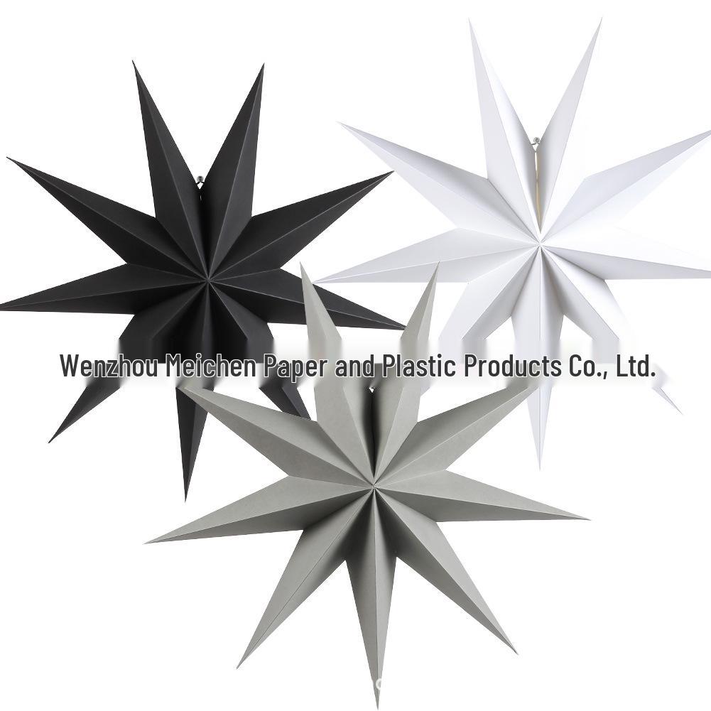 In-Stock Origami Nine-Pointed Star: Christmas, Birthday, and Window Decoration Star Lights