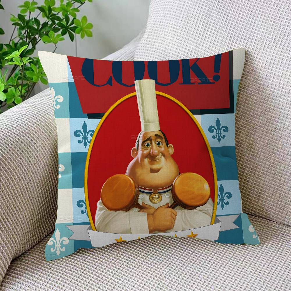 R-Ratatouille Animationsfilm 45*45cm Kissenbezug Dekokissenbezug für Sofakissen