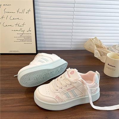 Zoete dikke zool schoenen dames nieuwe herfst witte schoenen niche veelzijdig sportief casual broodschoenen