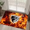 Bournemouth Football Design Crystal Velvet Carpet Cozy Non?Slip Printed Rug For Bedroom Living Room Entrance