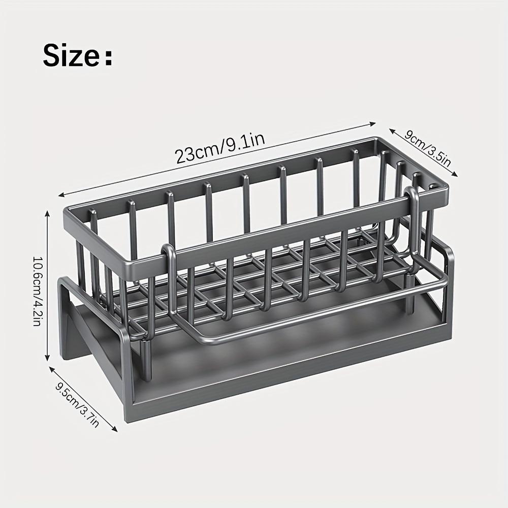 Kitchen Sink Drain Rack Storage Box Automatic Drain Sink Rack Soap Sponge Rack Rag Towel Rack Filter Basket