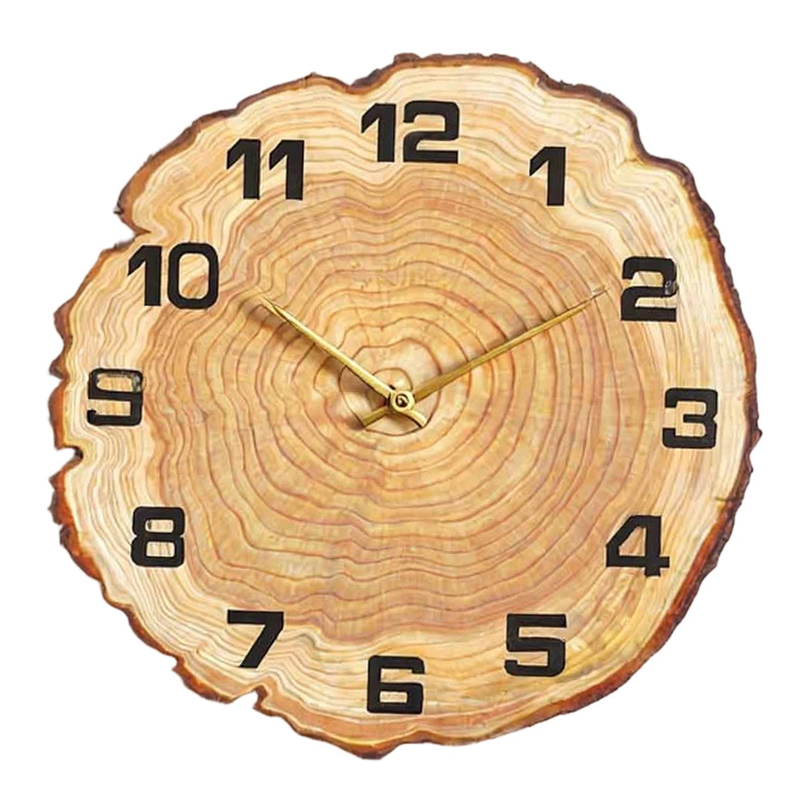 

Деревянные настенные часы в деревенском стиле, Часы для гостиной с арабскими цифрами, Настенные часы Беззвучные для фермерского дома, Праздничные, Детской, Офиса