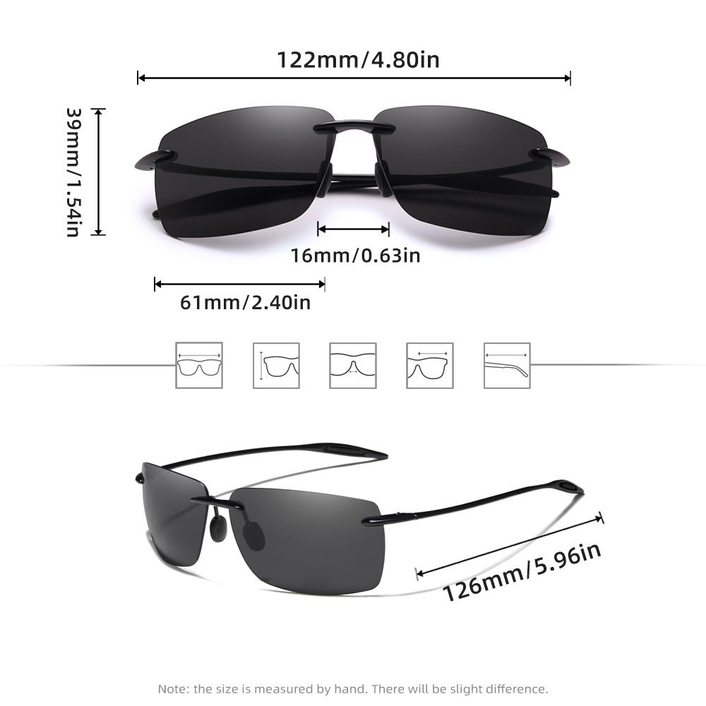 WIMN Řidičské sluneční brýle Polarizované Antireflexní Lehké