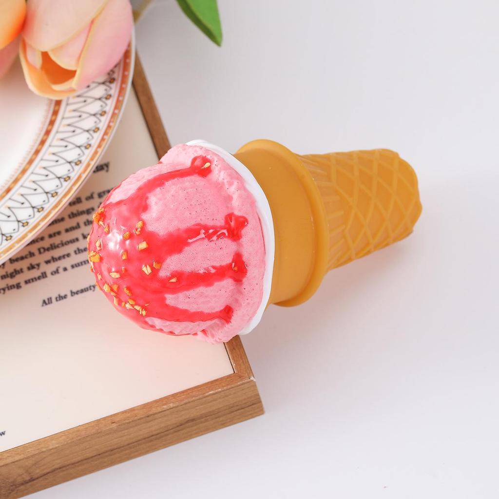 Ice Cream Cone Simulation Toy - Dessert Prop for Shop Display Decoration