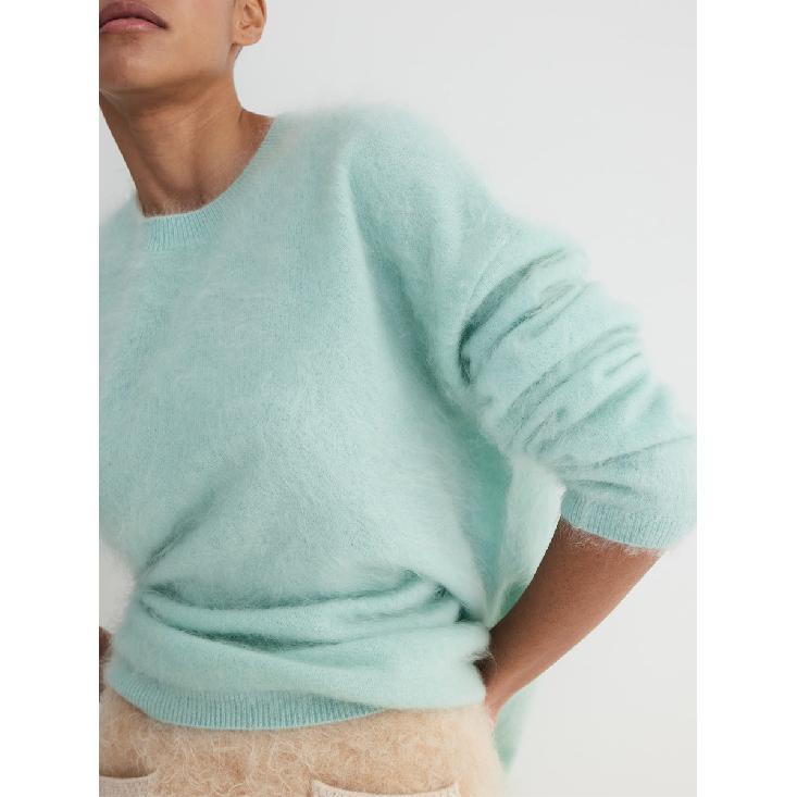 Suéter de Punto Rosa para Mujer Manga Larga Moda Suelto Patchwork Lindo Top Y2k Punto Femenino Elegante Nuevo