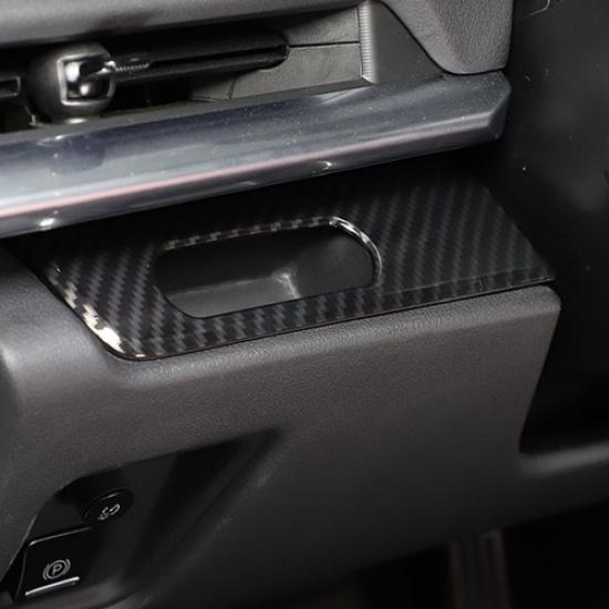 ABS Carbon Car Head Up Display Button Frame Decorate Trim For Corvette C8 +