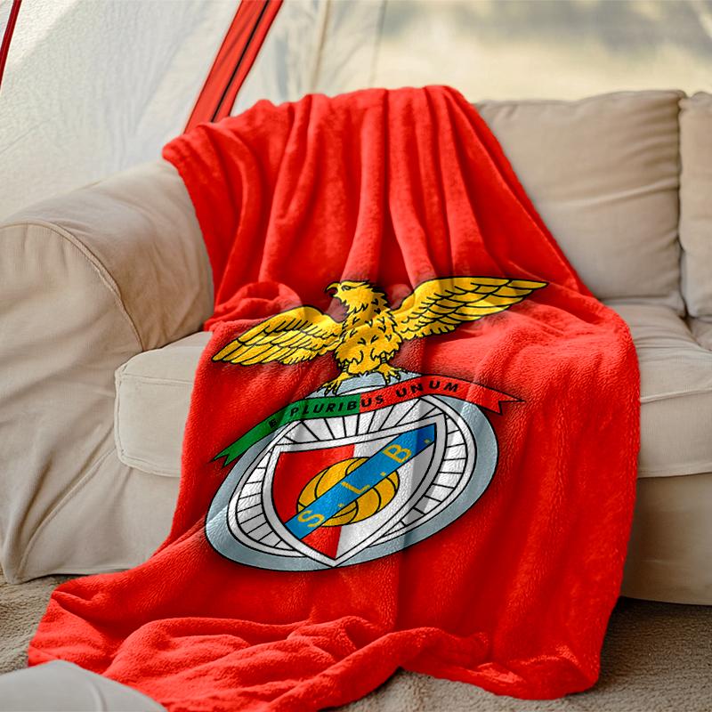 [SL Benfica Blanket] Soft Throw Blanket for Bed Sofa, Holiday Gift Blanket for Women Men Family Friend