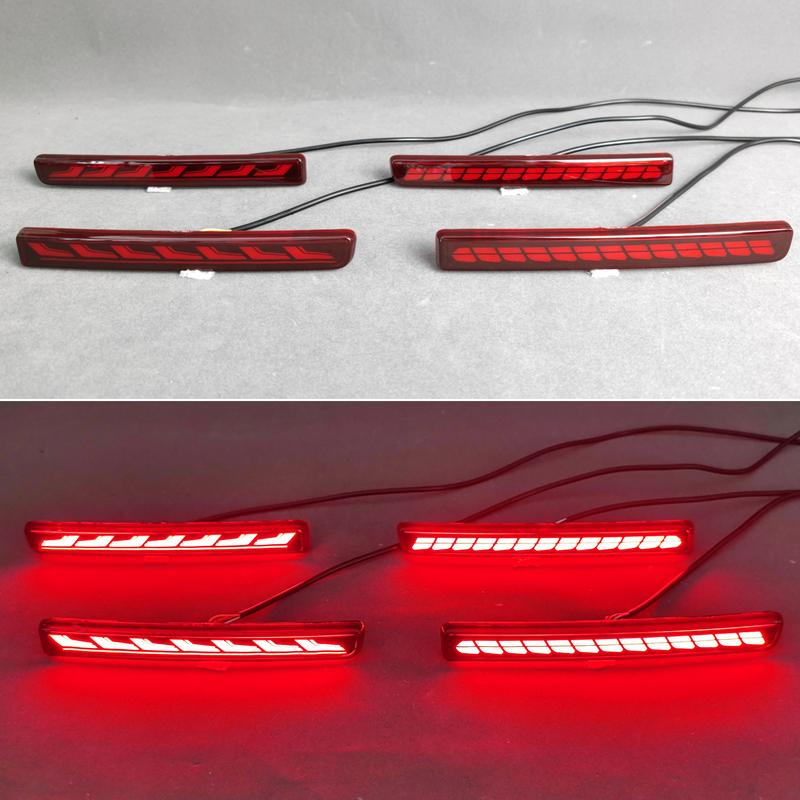 For Land Rover Discovery 3 LR3 / Discovery 4 LR4 2004-2016 Car Rear Bumper LED Turn Signal Dynamic Sequential Blinker Indicator