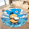 Various Styles and Sizes Pokemon Psyduck Cartoon Round Carpet Bedroom Living Room Sofa Study Desk Seat Mat Kids Room Decor Rug