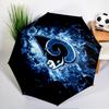 Rams Team Spirit Printed Automatic Umbrella, 8-Frame for Travel, camping, Casual Umbrella, Essential Gift for  for family and friends
