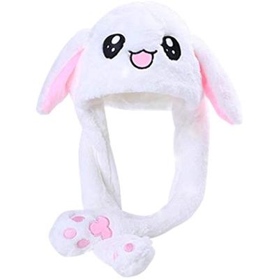 Women Girls Plush Animals Rabbit Hat Ears Moving Ears Furniture Hat Cute Animal Rabbit Hat Moving Ears Christmas Birthday Gift