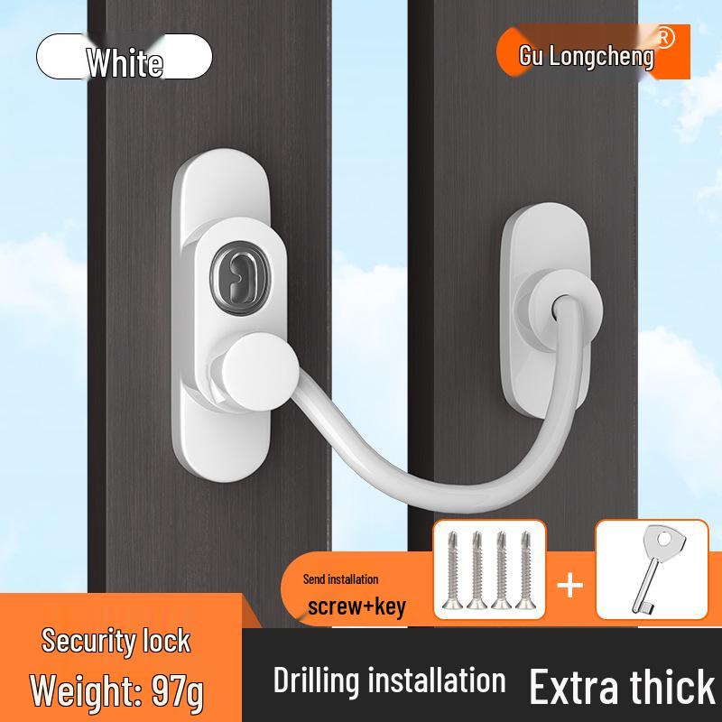 Child Safety Sliding Door & Cabinet Lock - Anti-Pinch & Anti-Open Protection for Drawers & Refrigerators