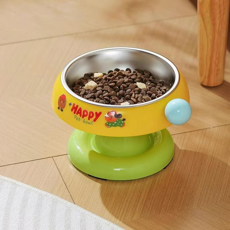 HANDUNYOU Ceramic Anti-Tip Pet Food Bowl
