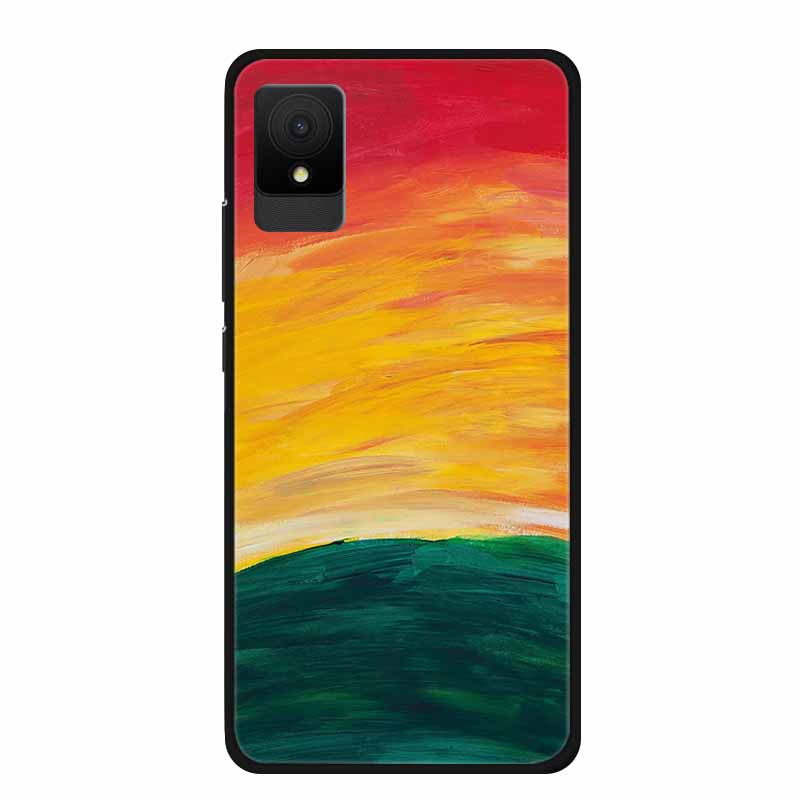 Für TCL 505 Handyhüllen Rückabdeckung Für TCL 502 Schwarzer Rand Silikon TPU Funda für TCL505 Marmor Weiche Hülle Bunte Hülle Bumper