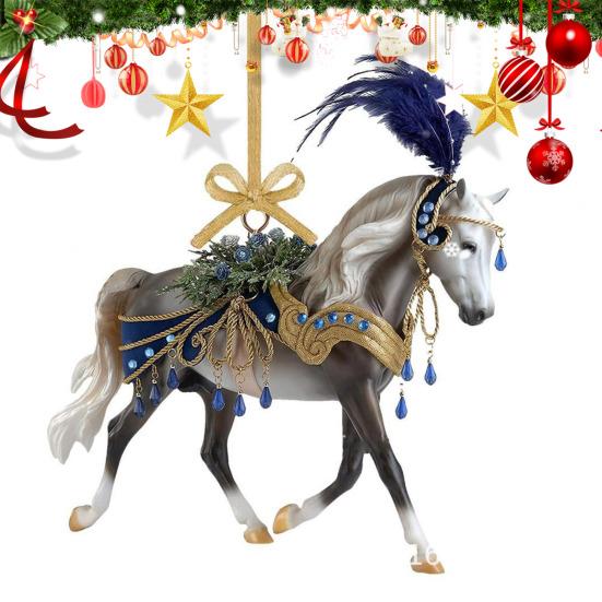 Horse Christmas Ornament Acrylic Horse Ornaments for Christmas Tree Gifts for Women