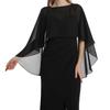 Elegant Chiffon Cover Up Loose Fit Beach Poncho French Retro Chiffon Sunscreen Outerwear  Outdoor
