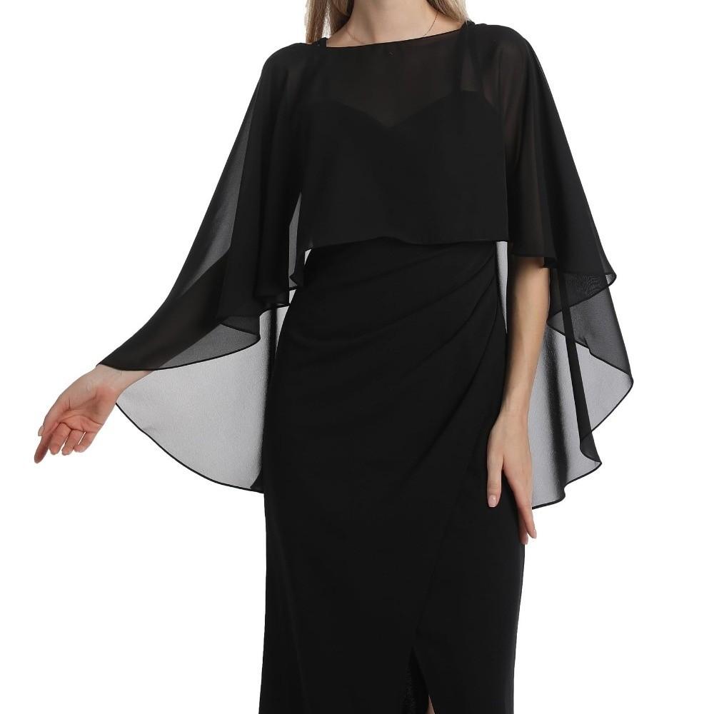 Elegant Chiffon Cover Up Loose Fit Beach Poncho French Retro Chiffon Sunscreen Outerwear  Outdoor