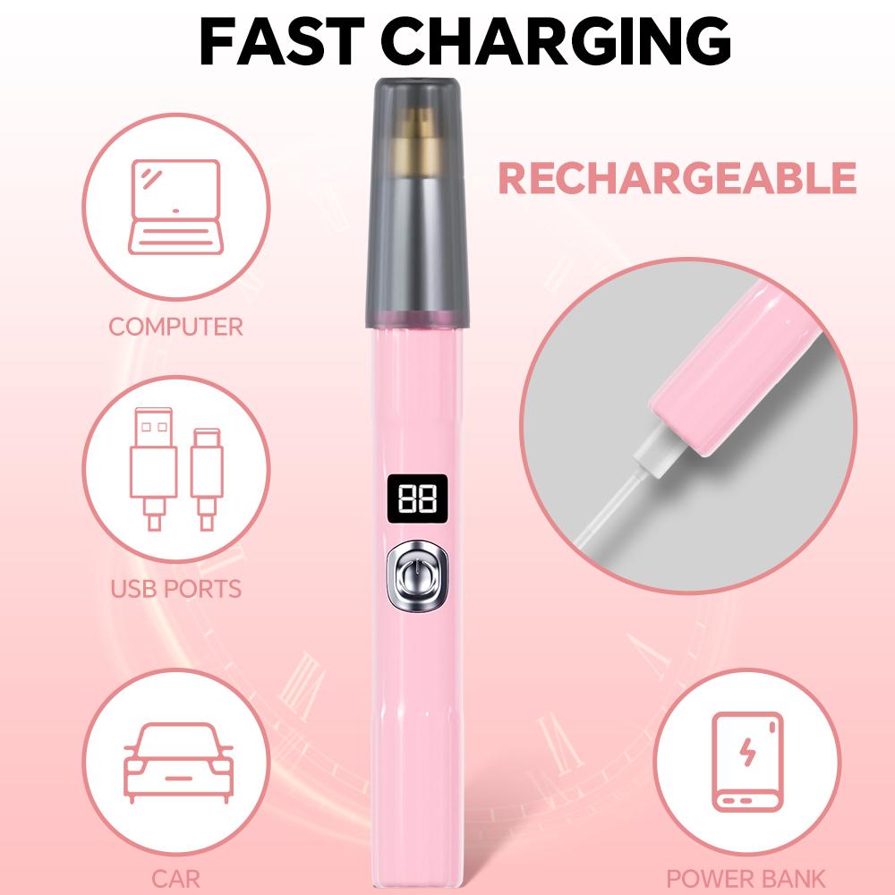 Electric Eyebrow Trimmer, USB Rechargeable Protable Eyebrow Hair Remover, Precision Electric Razor for Eye Brow & Face Epilator