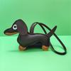 Dachshund Pendant Leather Bag Charm - Cute Cartoon Ornament
