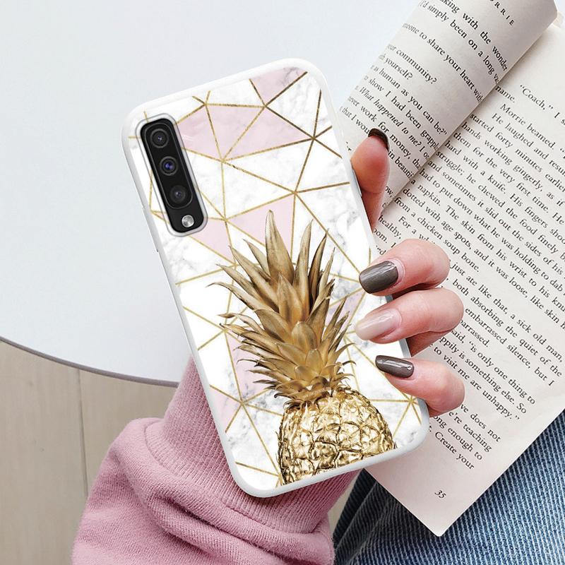 Case For Samsung Galaxy A50 A30S A50S A70 A51 A71 Cover Protective TPU Fundas Fashion Marble Stone Texture Coque Capa Silicone