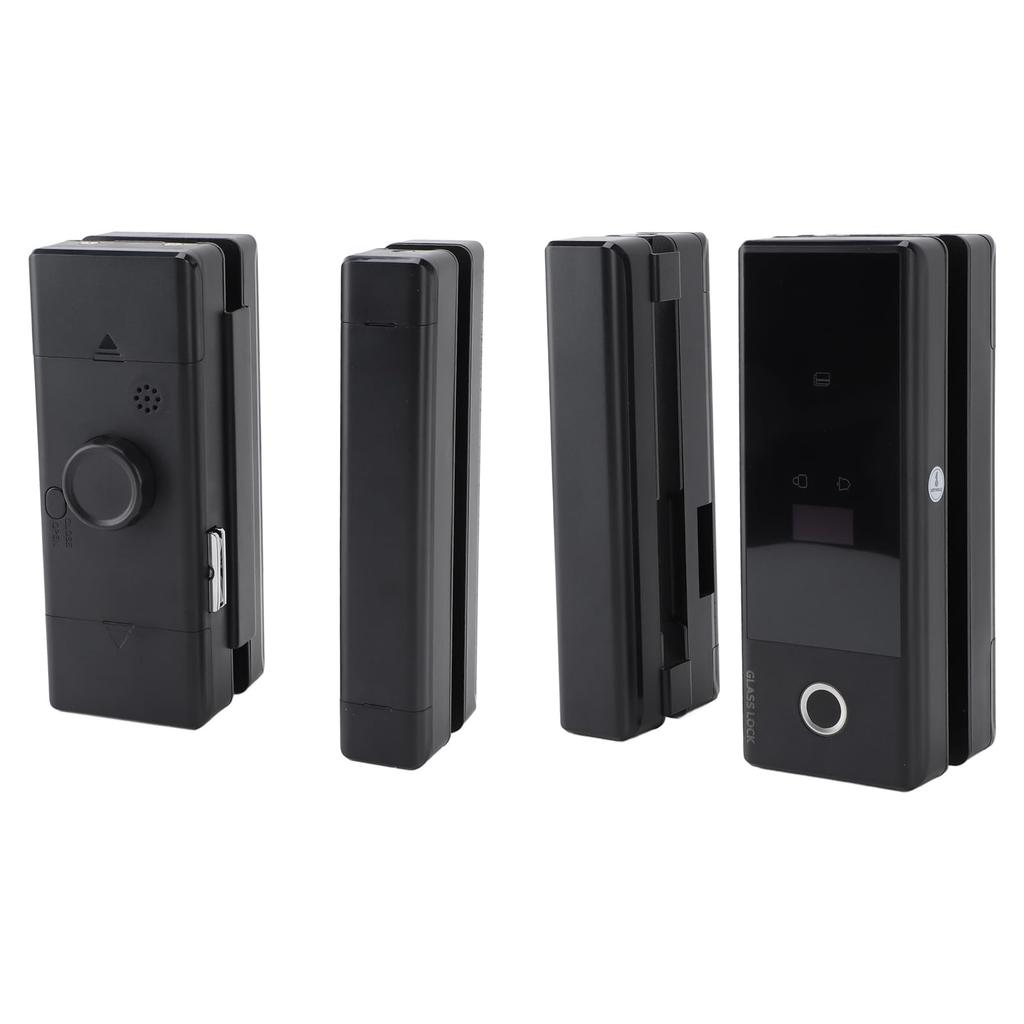 SOCOCO Low Power Smart Electronic Glass Door Security Lock: Multiple Unlocking Methods for Glass and Wooden Doors