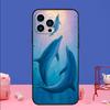 Ocean Dolphin Phone Case For iPhone 17 16 15 14 13 11 12 Pro Max Plus 13 12 mini 16e 17 Air Bumper Cover