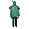 Grønn Bille Kostyme Bille Jumpsuits Cap Insekt Halloween Kostymer for Cosplay Utkledning Fest