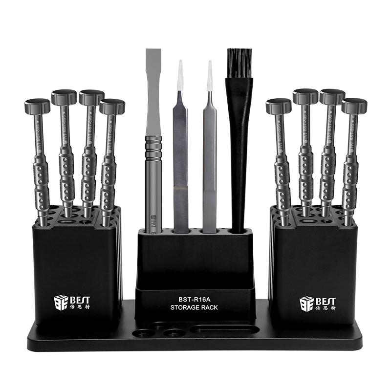 

BEST BST-R16A Multifunctional Storage Box Desktop Storage Rack for Phone Repair Tools Organizer Type A