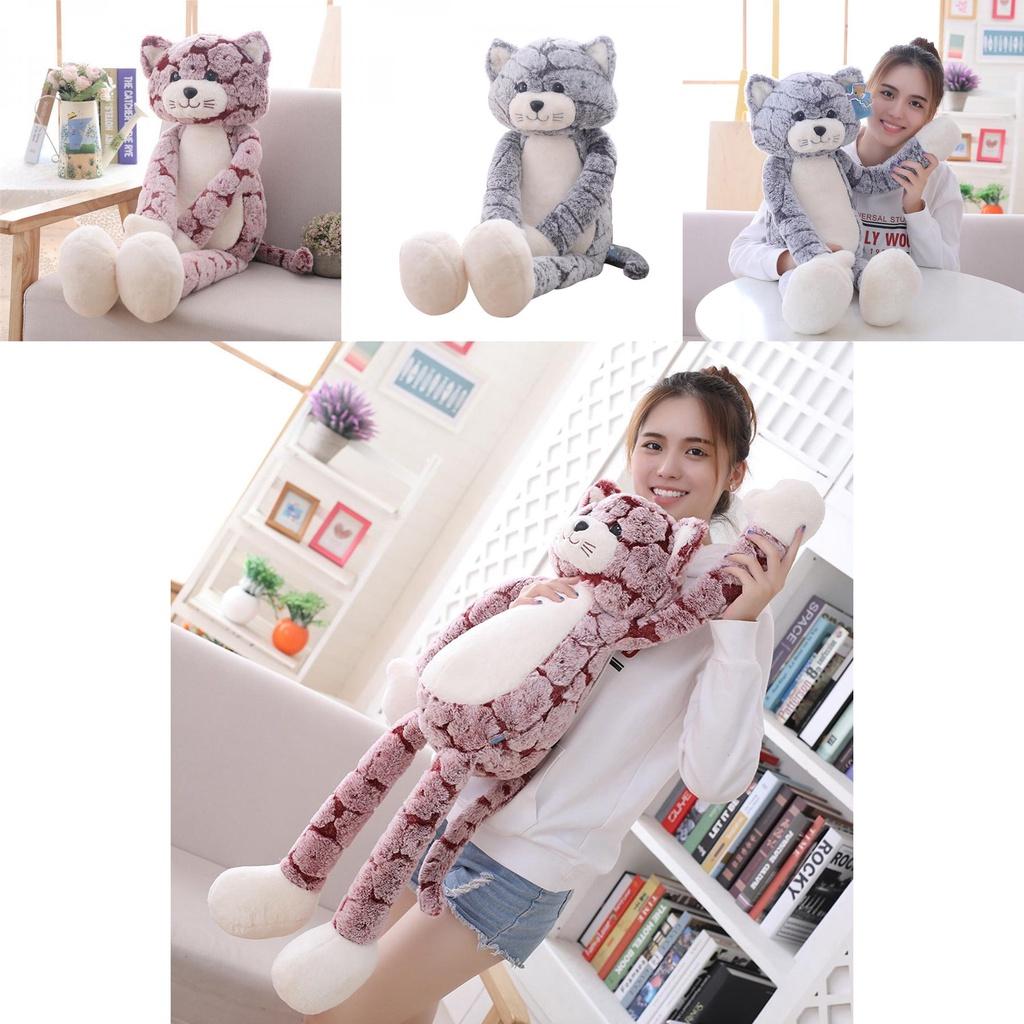 Adorable Large Cat Plush Toy Soft Cute Stuffed Doll Perfect For Christmas Gift