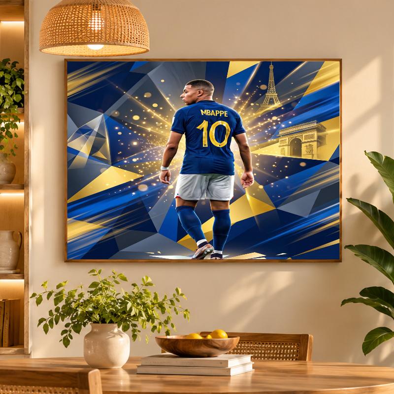 5D Diamond Painting Kylian Mbappe DIY Full Drill Diamond Art Kit Home Decoration