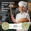Wooden Bread Saw Bow Handle Adjustable Bread Saw Household Kitchen Bread Baguette Cutting Tool