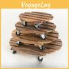Plants With Your Potted Move Ease Thanks To This Pot Tray With Carbonized Wood Base And Heavyduty Wheels