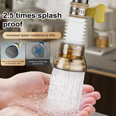 Faucet Extender Splash-proof 360 Degrees Rotation Face Shower Vegetable Fruit Washing Faucet Filter Head Bathroom Kitchen Sink Tap
