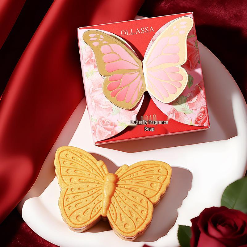 Oulisha Handmade Butterfly Soap: Scented Wedding Favors & Bridesmaid Thank You Gifts 65g
