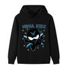 Autumn Kids Hooded Sweatshirt, Cartoon Ninja Warrior With Star Print Pullover Hoodie, Comfort Casual Top for Boys Girls Daily Wear and Party