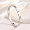 Starry Sky Women's Titanium Steel Bracelet - Non-Fading, Versatile, Full Diamond Stainless Steel, High-End Silver Fashion Accessory