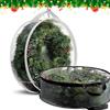 1/2 Pcs Garland Storage Bag Round PVC Transparent Dustproof Design Easy To Carry Handle Christmas Wreath Storage Bag