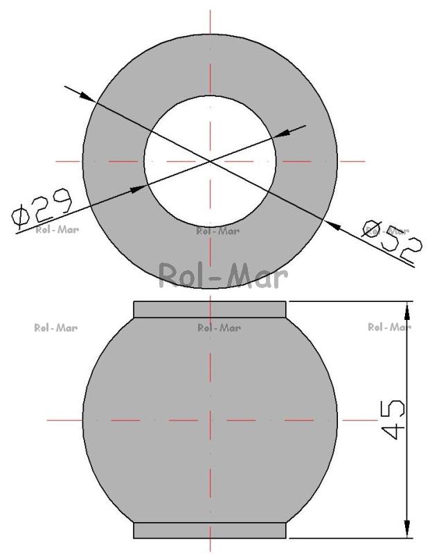 Lower Link Ball Joint 28.7