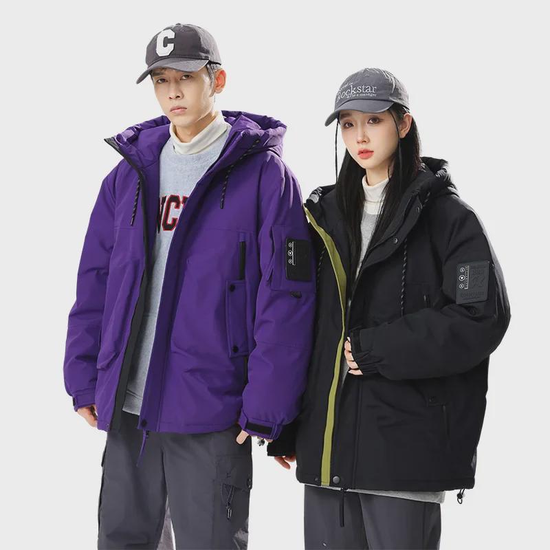 Pánská trendy zimní péřová bunda s kapucí – Hřejivá, stylová, zesílená a inspirovaná módou Hongkongu.