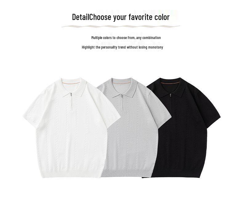 2026 Trendy Japanese Style Men's Loose Knit Short Sleeve 