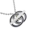 Interlocking Necklace Ball Chain Silver925 38.8g Women Used