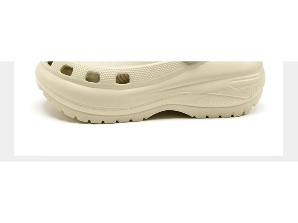 Klassiske utendørs hullsko for kvinner, høydeøkende, sklisikre, pustende strandsko