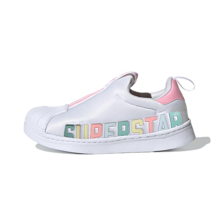 

Adidas Originals Superstar 360 X Comfortable Breathable Low top Skateboard Shoes White Pink Children Aged 3 7 Years Old FV7231 33
