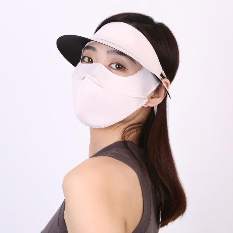 Ice Silk Full Face Sun Protection Mask with Brim