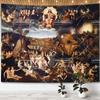 Hieronymus Bosch Garden Of Earthly Delights Tapestry Wall Art Decor Paintings Retro Tapestries Aesthetic Room Decoration Posters