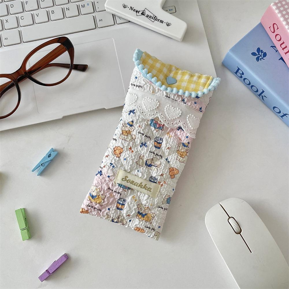 Cartoon Pattern Glasses Storage Bag Dustproof Glasses Protective Cover Sunglasses Case  Travel