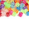 50 Pcs Six Sided Dices Acrylic Dices Board Game Acessories Table Game Dices Colorful Dices for Game