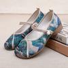 Old ******* ****** and Summer New Women's Embroidered Cloth Shoes Retro Cheongsam Temperament Mother Shoes S**t Sole Single Shoes