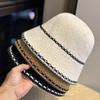 New Autumn and Winter All Match Knitted Bucket Hat for Women Outdoor Warm Plain Face Covering Fisherman Hat Showing Face Small Basin Hat