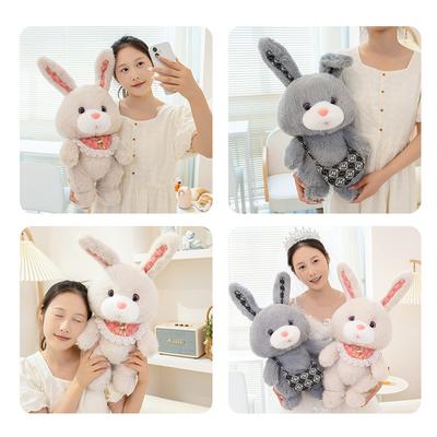 Cute Couple Rabbit Doll Plush Toy Soothing Kids Sleeping Doll Little Bunny Doll Girl Birthday Gift